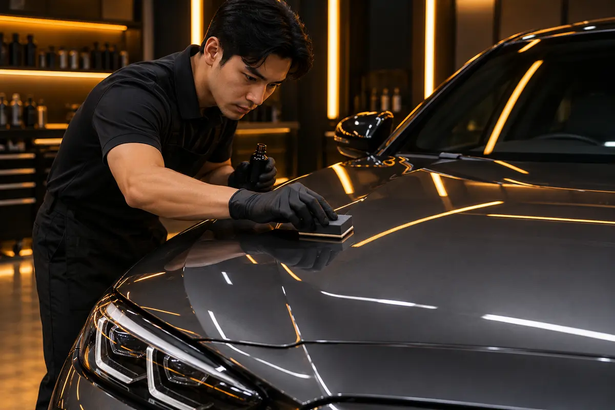 Ceramic coating applied to a graphite vehicle